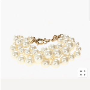 J.crew pearl twisted hammock bracelet